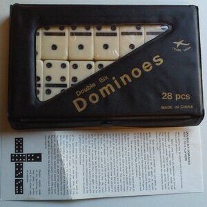 Double Six Dominoes Set New With Instructions